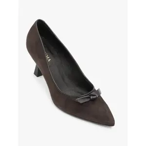 Women's Suede Bow Heels Ryłko image-3