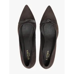 Women's Suede Bow Heels Ryłko image-4