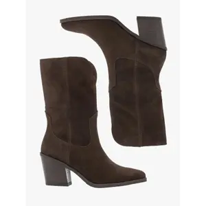 Damen Wildleder Cowboy Stiefel Ryłko image-4
