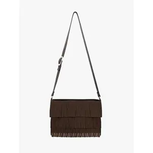 Women's pompom shoulder bag Ryłko image-1