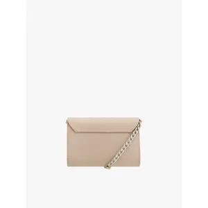Leather clutch with chain for women Ryłko image-1