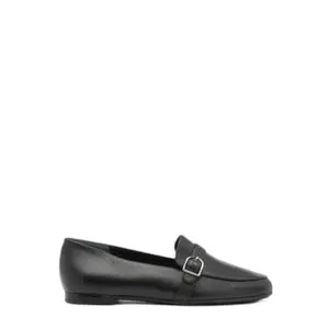 Leather ballet flats with strap for women Ryłko image-0