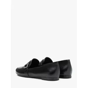 Leather ballet flats with strap for women Ryłko image-3