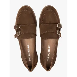 Women's two-buckle boat shoes Ryłko Kinga image-3