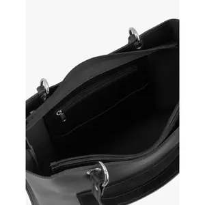 Leather and Suede Tote Bag Ryłko image-5