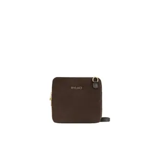 Leather Zip Shoulder Bag for Women Ryłko image-0
