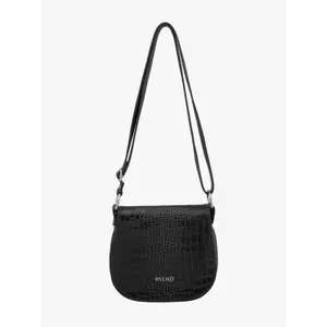 Elegant croc-embossed shoulder bag for women Ryłko image-1