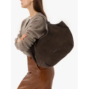Leather and Suede Tote Bag Ryłko image-4