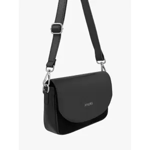 Klassische Schultertasche aus Leder und Wildleder für Damen Ryłko image-4