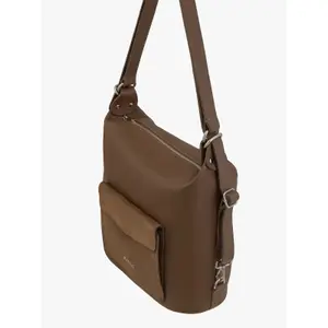 Light leather backpack for women Ryłko image-3