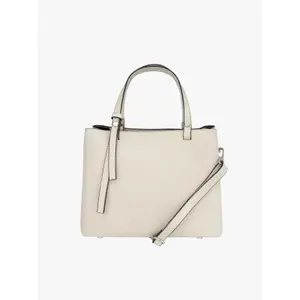 Leather Women's Handbag with Silver Metal Accents Ryłko 120 cm image-1