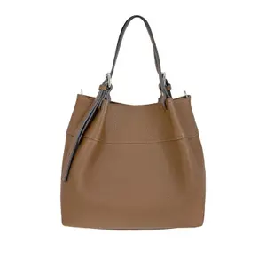 Genuine Leather and Suede Handbag for Women Ryłko image-2