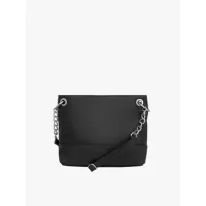 Klassische Handtasche aus glattem Leder und Wildleder Damen Ryłko image-1