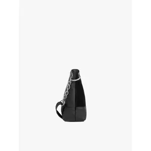 Klassische Handtasche aus glattem Leder und Wildleder Damen Ryłko image-3