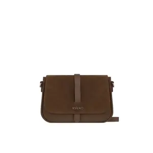 Premium Leather and Suede Handbag Women Ryłko image-0