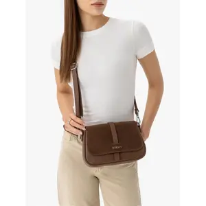Premium Leather and Suede Handbag Women Ryłko image-2