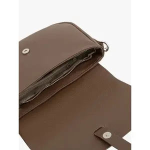 Premium Leather and Suede Handbag Women Ryłko image-5