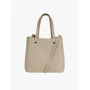 Borsa a mano con chiusura magnetica in pelle e camoscio donna Ryłko image-1