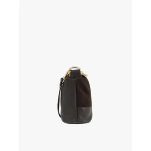 Sac bandoulière en cuir et daim femme Ryłko image-2