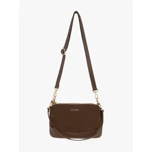 Sac à main en cuir et daim femme Ryłko image-1