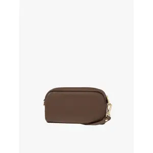 Petit sac à main en cuir et daim femme Ryłko image-1