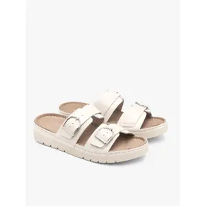 Leather mules for women Ryłko image-1