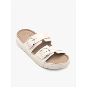 Leather mules for women Ryłko image-2