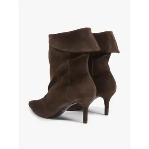 Women's Suede Turn-Down Ankle Boots Ryłko image-3