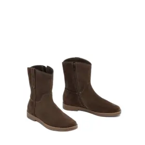 Flat suede ankle boots for women Ryłko Olena image-1