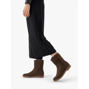 Flat suede ankle boots for women Ryłko Olena image-2