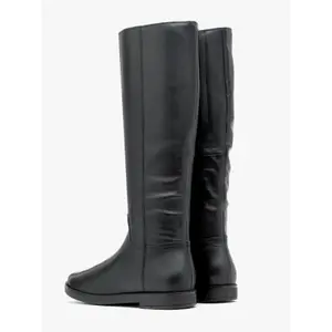 Flat leather boots for women Ryłko Olena Slim-fit image-2