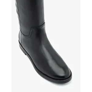 Flat leather boots for women Ryłko Olena Slim-fit image-4