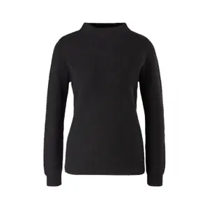 Womens High Neck Knitted Jumper s.Oliver image-0