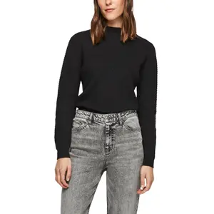 Womens High Neck Knitted Jumper s.Oliver image-1