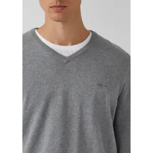 Pull en maille avec logo brodé s.Oliver image-3