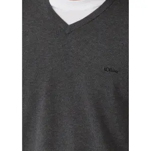 Pull en maille avec logo brodé s.Oliver image-3