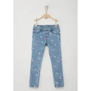 Skinny Jeans Tregging aus Denim mit Mittlerer Taille und Bestickung für Mädchen s.Oliver image-1