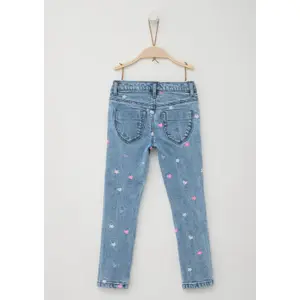 Skinny Jeans Tregging aus Denim mit Mittlerer Taille und Bestickung für Mädchen s.Oliver image-2