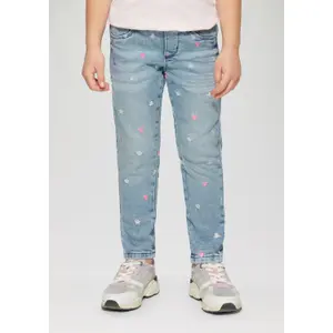 Skinny Jeans Tregging aus Denim mit Mittlerer Taille und Bestickung für Mädchen s.Oliver image-5