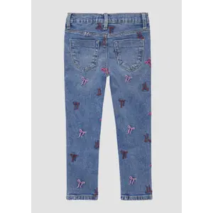 Skinny Jeans Tregging aus Denim mit Mittlerer Taille und Bestickung für Mädchen s.Oliver image-3