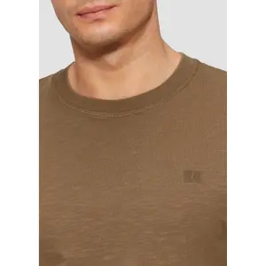 T-shirt από υλικό flames textured με εκτυπωμένο λογότυπο s.Oliver image-3