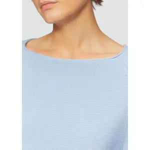 Pull in maglia con col bateau e bordi arrotolati donna s.Oliver image-3