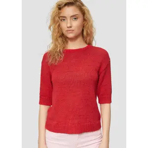 Dreiviertelarm-Strickpulli aus Bändergarn für Damen s.Oliver image-3
