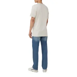 T-shirt από φανέλα με τσέπη στο στήθος και ακατέργαστες άκρες s.Oliver image-3