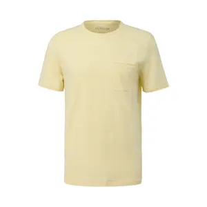 T-shirt από φανέλα με τσέπη στο στήθος και ακατέργαστες άκρες s.Oliver image-0
