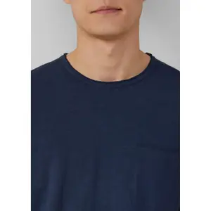 T-shirt από φανέλα με τσέπη στο στήθος και ακατέργαστες άκρες s.Oliver image-3