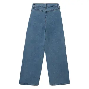 Κανονική γραμμή τζιν ψηλή μέση Wide Leg ξεβαμμένο ζώνη υφασμάτινης Regular κορίτσι s.Oliver image-1