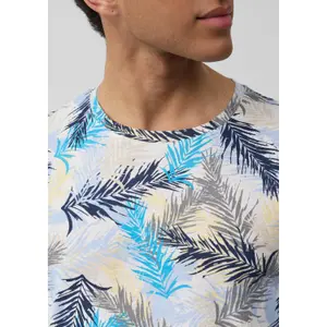 T-shirt από μείγμα λινών με όλο το σχέδιο s.Oliver image-3