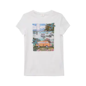 T-shirt από βαμβάκι με φωτογραφία για κορίτσι s.Oliver image-0