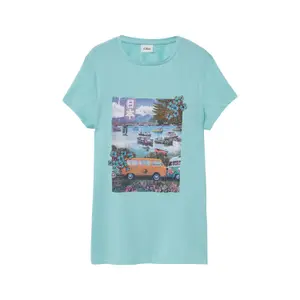 T-shirt από βαμβάκι με φωτογραφία για κορίτσι s.Oliver image-2